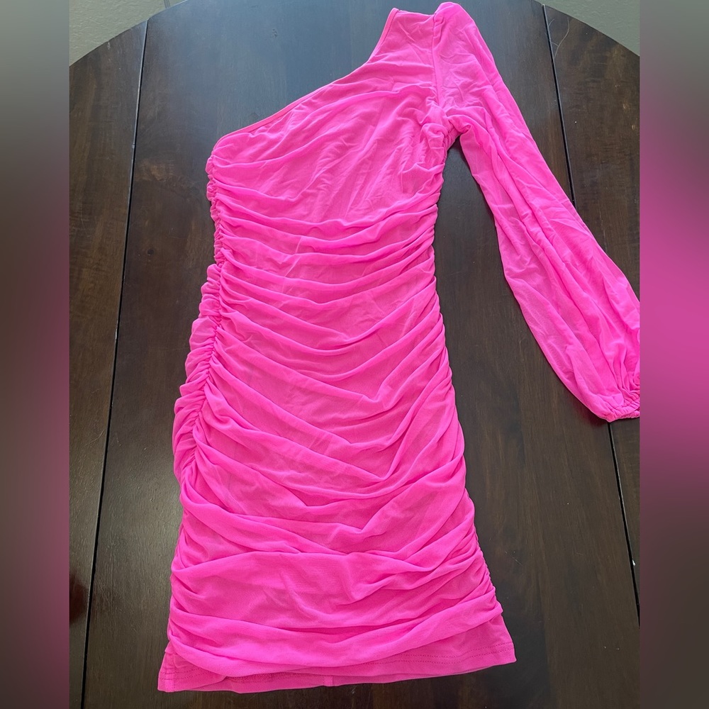 hot pink mini dress